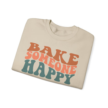 Bake Someone Happy Unisex Crewneck Sweatshirt