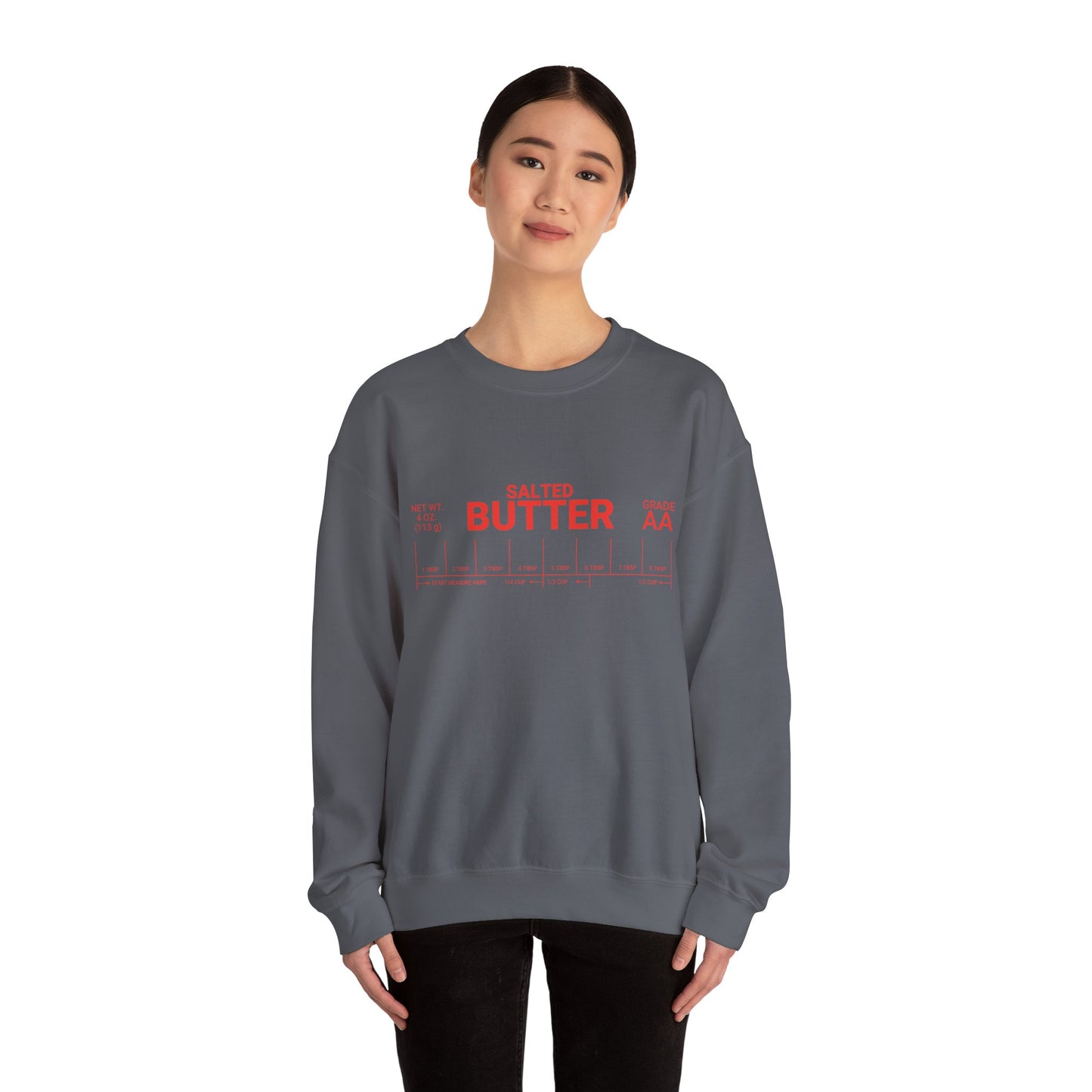 Salted Butter Unisex Crewneck Sweatshirt - Cozy & Fun Kitchen Apparel