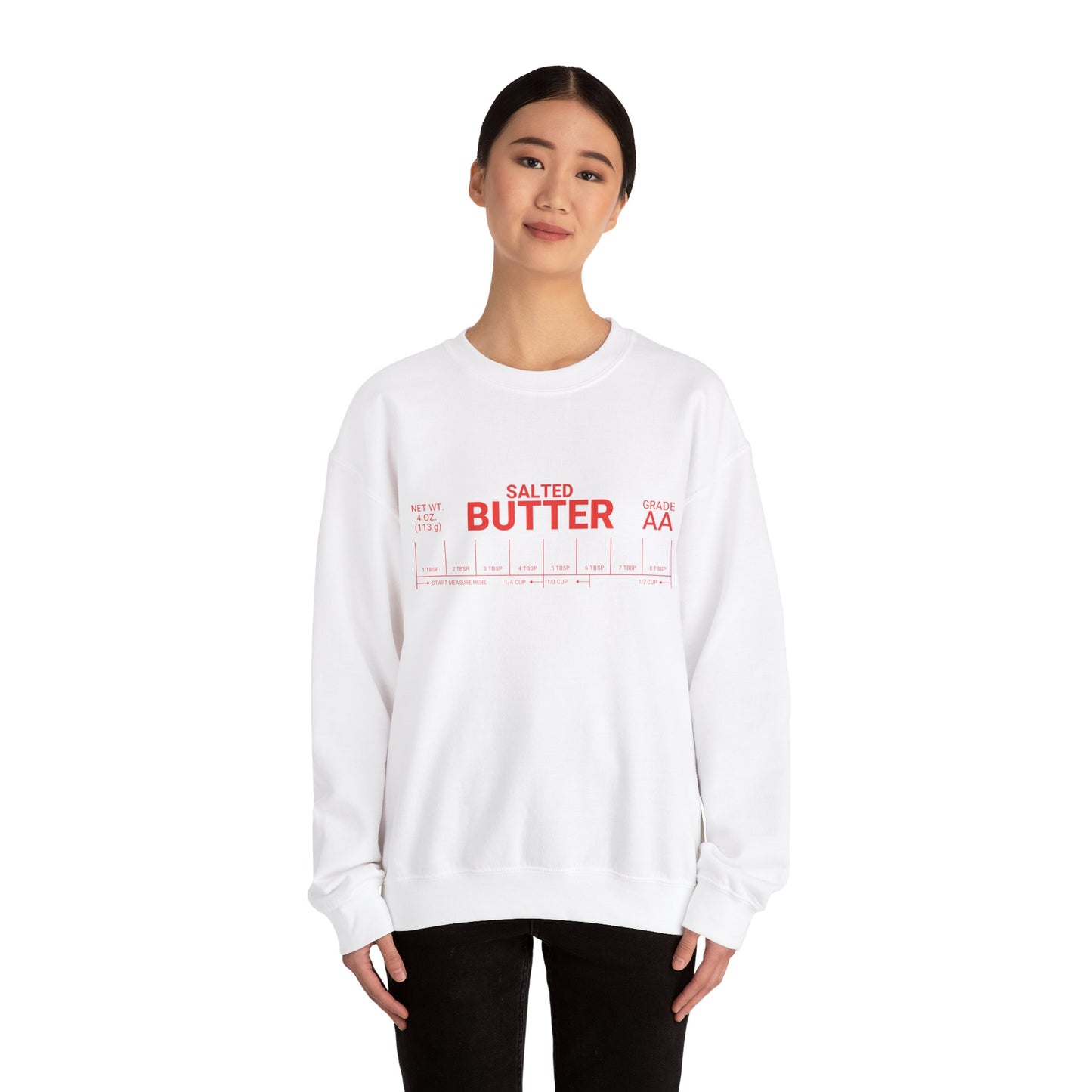 Salted Butter Unisex Crewneck Sweatshirt - Cozy & Fun Kitchen Apparel