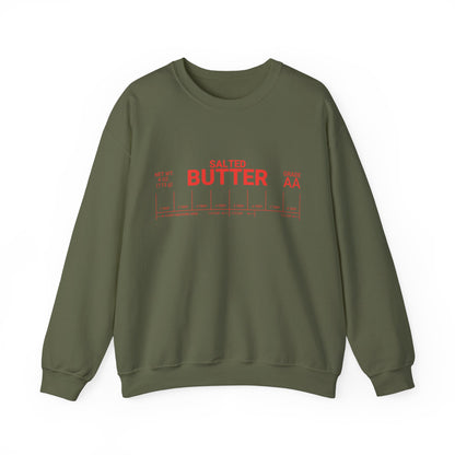 Salted Butter Unisex Crewneck Sweatshirt - Cozy & Fun Kitchen Apparel