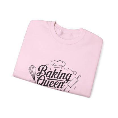 Baking Queen Crewneck Sweatshirt | Cozy Apparel for Baking Enthusiasts