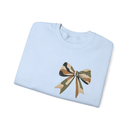 Mama Camo Bow Crewneck Sweatshirt - Perfect Gift for Moms