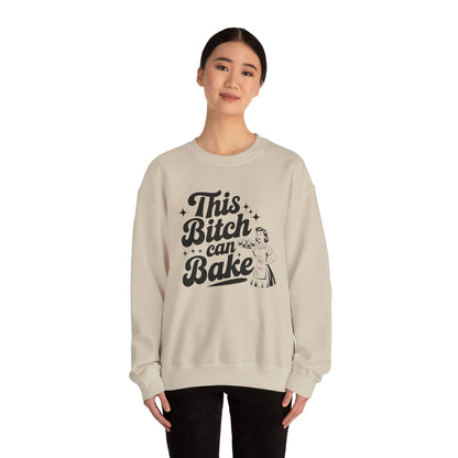 This Bitch Can Bake Crewneck Sweatshirt - Unisex Heavy Blend