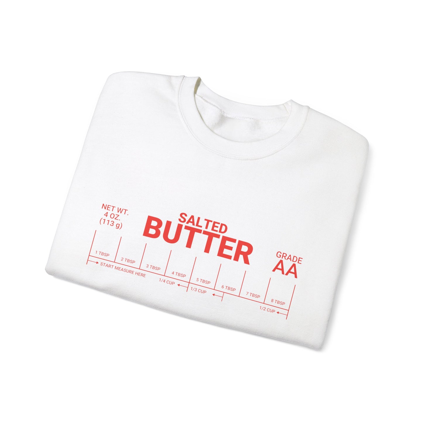 Salted Butter Unisex Crewneck Sweatshirt - Cozy & Fun Kitchen Apparel