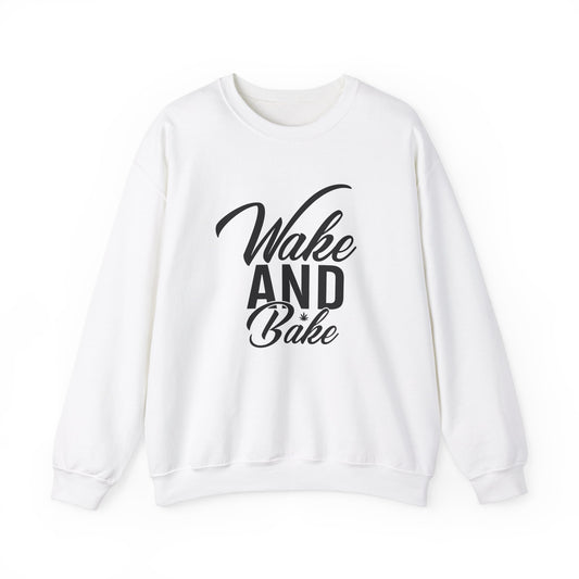 Wake and Bake Unisex Heavy Blend™ Crewneck Sweatshirt