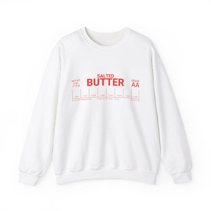 Salted Butter Unisex Crewneck Sweatshirt - Cozy & Fun Kitchen Apparel