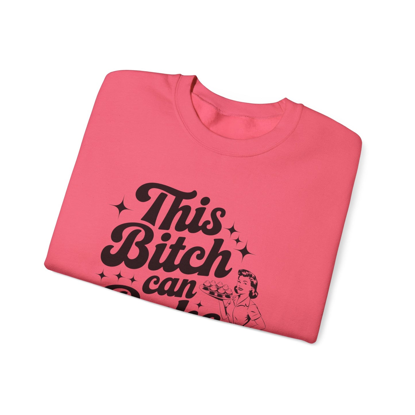 This Bitch Can Bake Crewneck Sweatshirt - Unisex Heavy Blend