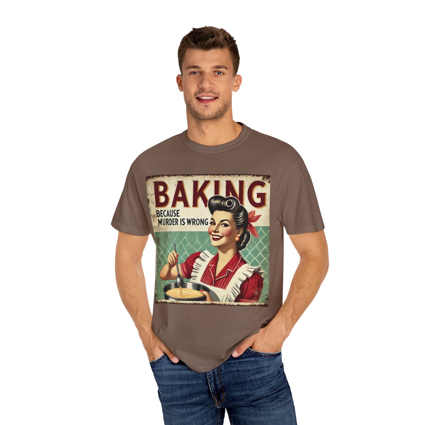 Baking Murder Is Wrong Unisex Garment-Dyed T-Shirt