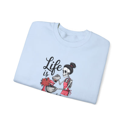 Life is What You Bake It Crewneck Sweatshirt - Unisex Heavy Blend™