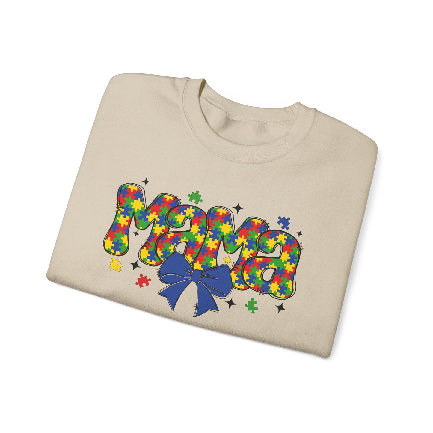 Colorful 'Mama' Graphic Crewneck Sweatshirt – Perfect Gift for Moms