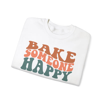 Bake Someone Happy Unisex Crewneck Sweatshirt