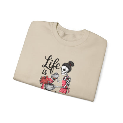 Life is What You Bake It Crewneck Sweatshirt - Unisex Heavy Blend™