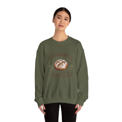 Sourdough Social Club Crewneck Sweatshirt - Perfect for Baking Enthusiasts