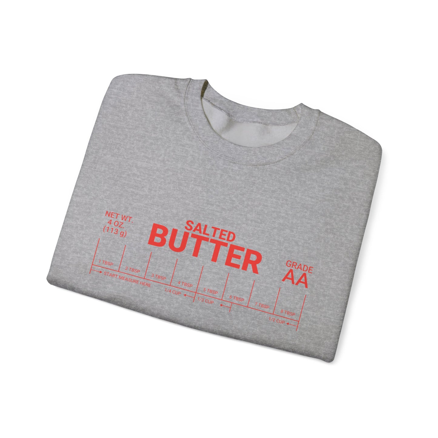 Salted Butter Unisex Crewneck Sweatshirt - Cozy & Fun Kitchen Apparel