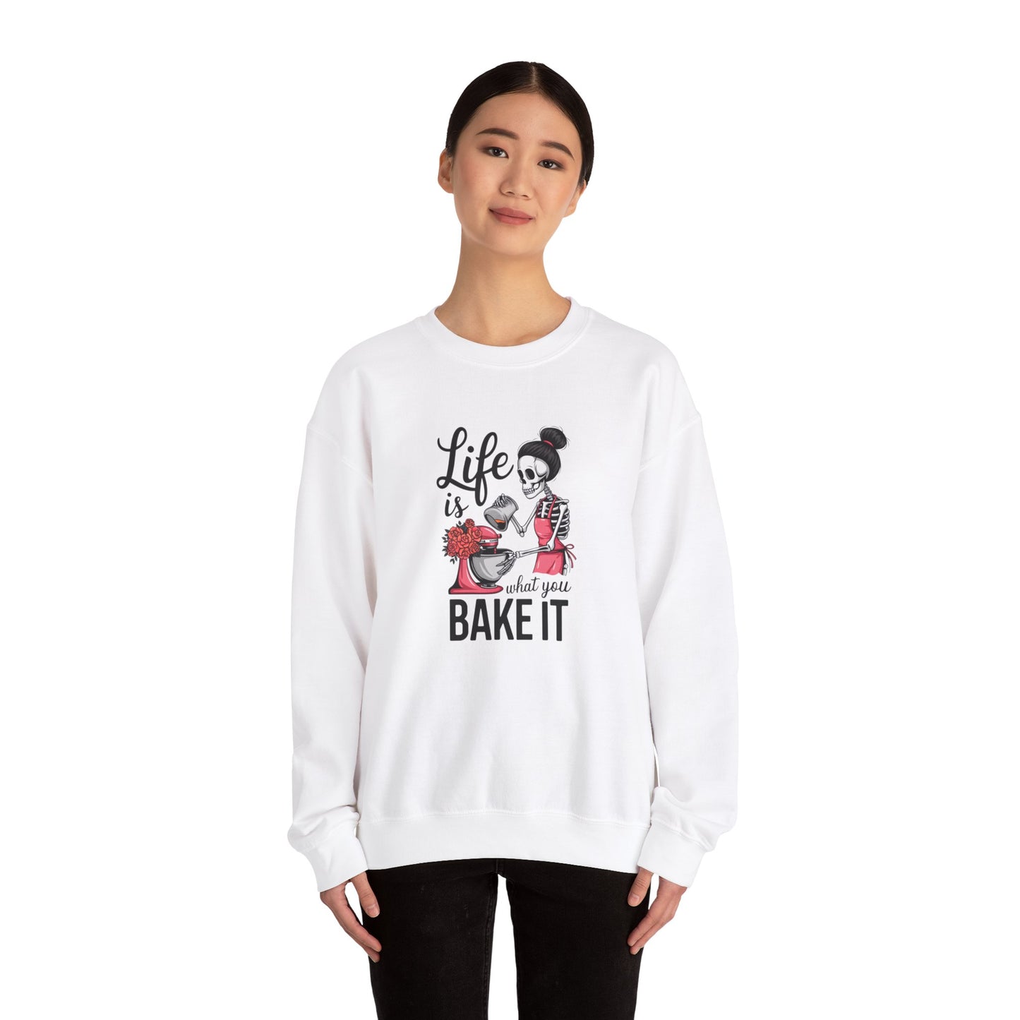 Life is What You Bake It Crewneck Sweatshirt - Unisex Heavy Blend™