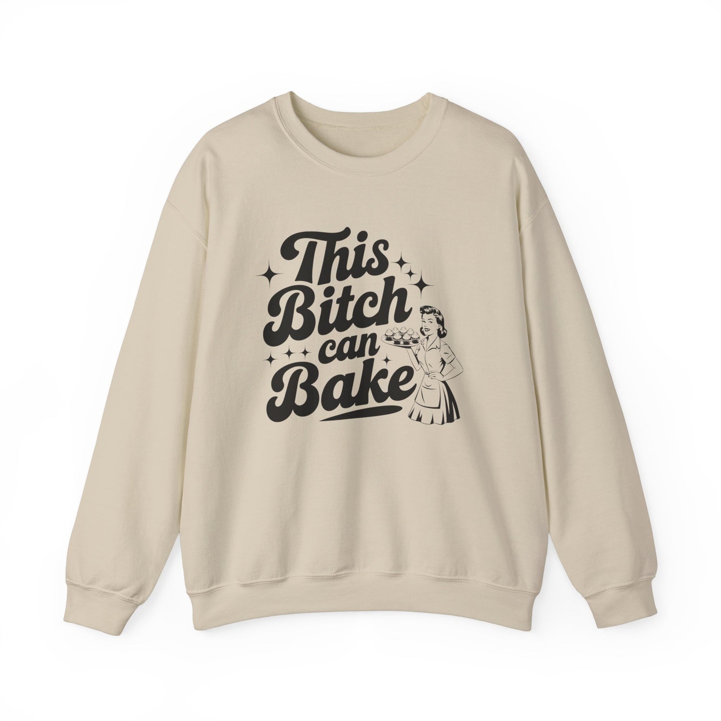 This Bitch Can Bake Crewneck Sweatshirt - Unisex Heavy Blend