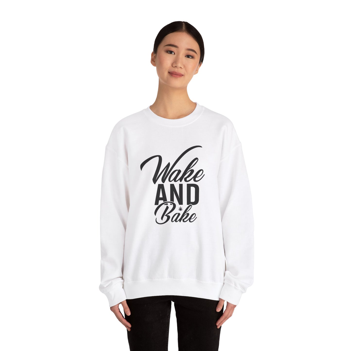 Wake and Bake Unisex Heavy Blend™ Crewneck Sweatshirt