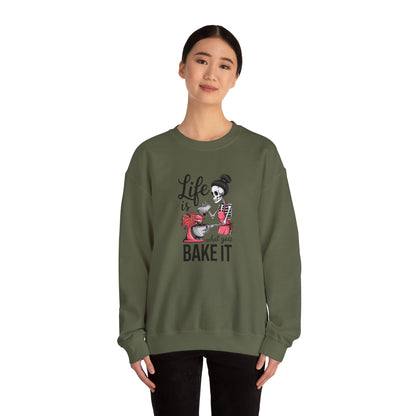 Life is What You Bake It Crewneck Sweatshirt - Unisex Heavy Blend™