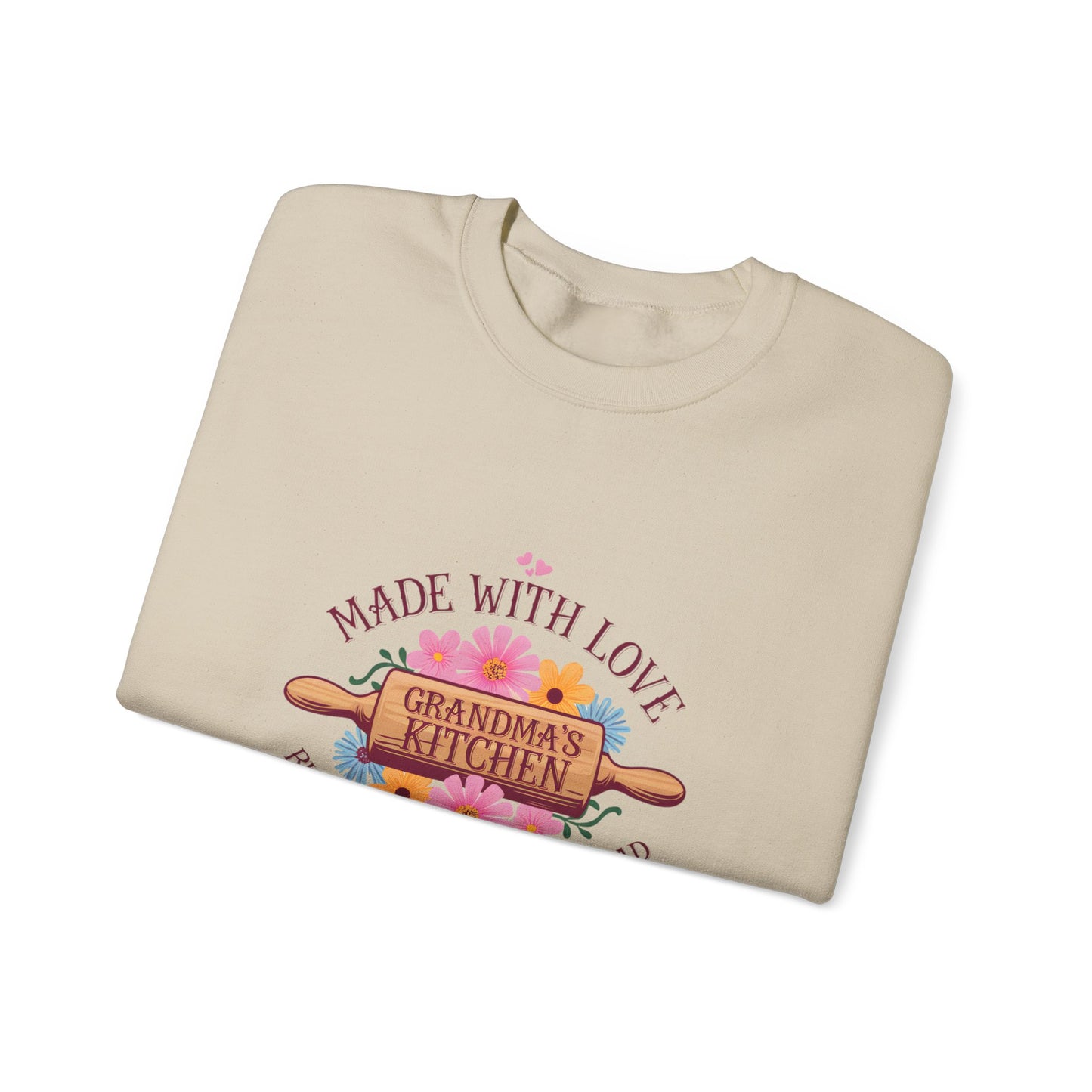 Grandma's Kitchen Crewneck Sweatshirt - Made with Love, Baking Gifts for Home Chefs